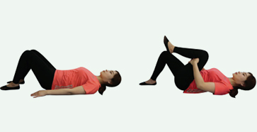 고관절 움직임 증진을 위한 무릎 가져가기 운동